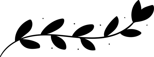 leaf of wreath ornament illustration © zunisa