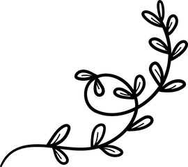 leaf of wreath ornament illustration