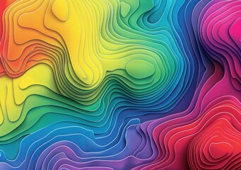 Colorful abstract background with geometric shapes, lines, stripes and stains, geo map stylized texture, AI generated image