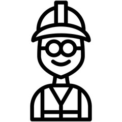 engineer line icon