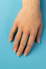 beautiful nails on a girl's hand