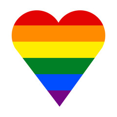 Vector graphic of LGBT heart symbol