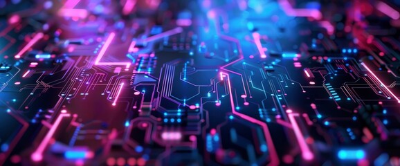 Fototapeta premium Technology Abstract, Digital Data Circuits, Technology Abstract Background
