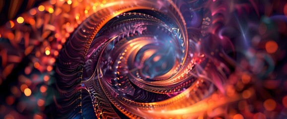 Technology Abstract, Digital Fractal Art, Technology Abstract Background