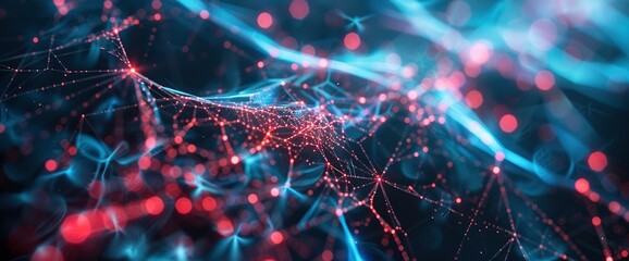 Technology Abstract, Digital Fractal Webs, Technology Abstract Background