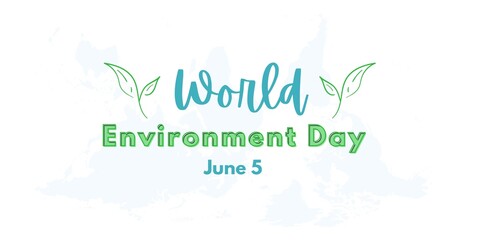 World environment day 5th june. Vector illustration banner

