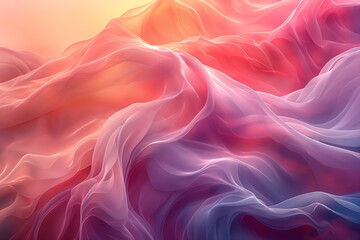 Obraz premium Colorful Abstract Illustration with Harmonious Forms and Soft Gradients