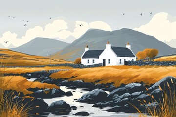 Illustration of Connemara, Ireland

