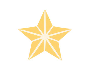 Obraz premium flat star icon for presentation png