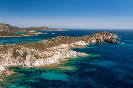 Aerial View of Capo Malfatano, Teulada, South Sardinia, Italy