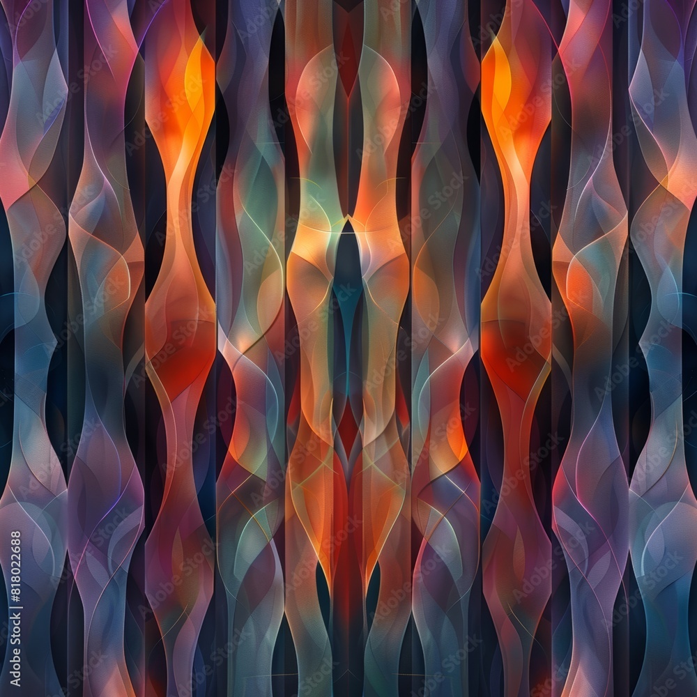Poster Design an Abstract Pattern that draws inspiration from the interplay of light and shadow