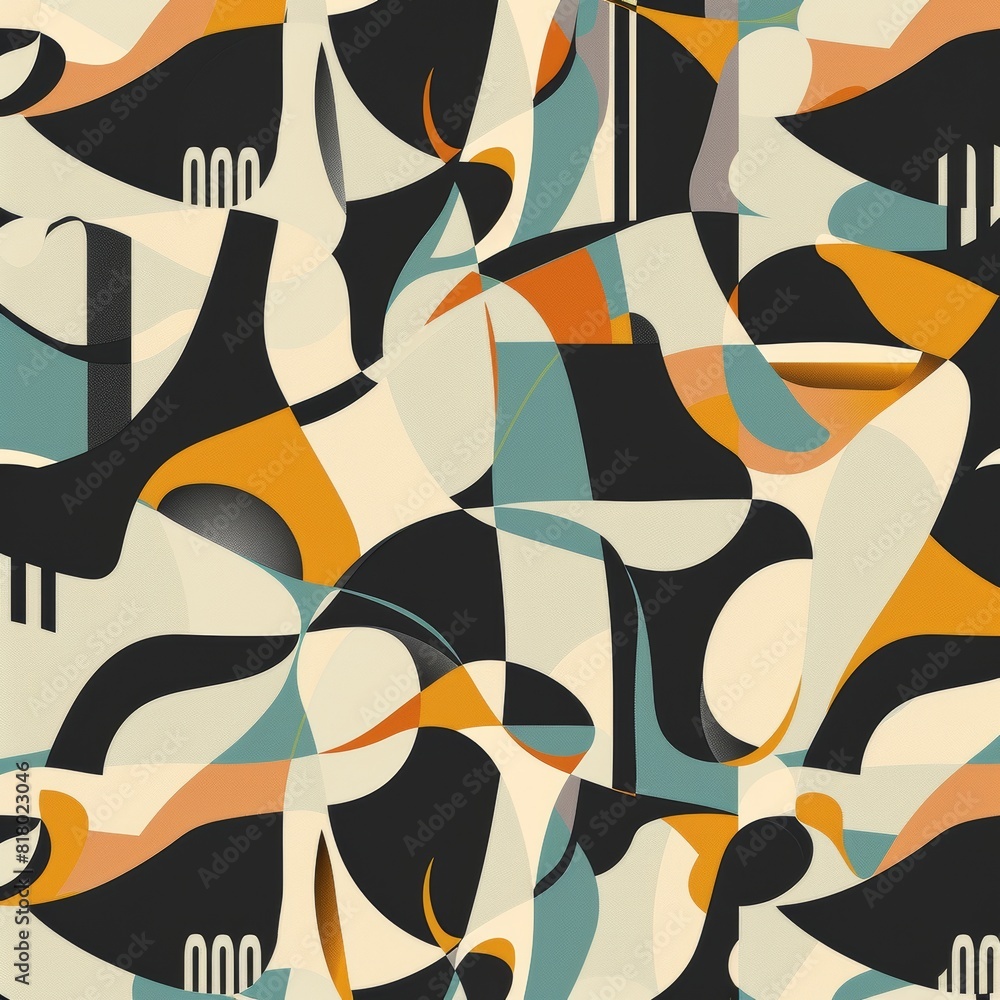 Poster design an abstract pattern that embraces the concept of transformation
