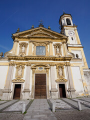 Gaggiano, Milan, Italy: exterior of the Sant Invenzio church