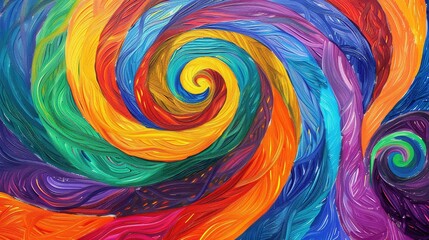 A pretty colourful of swirls UHD wallpaper