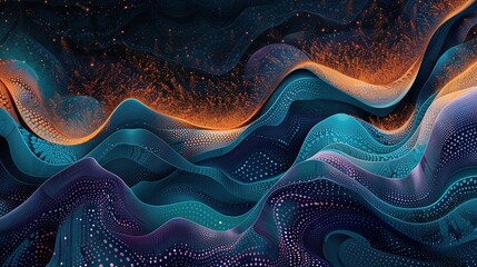 Abstract wave effect UHD wallpaper