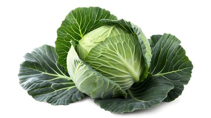 Obraz premium cabbage isolated on white background,