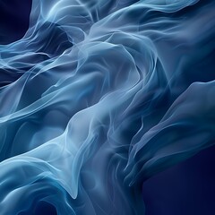  a visually striking abstract background characterized by the graceful flow of blue waves 
