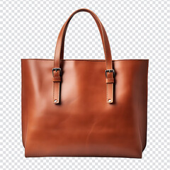Brown leather female bag ,