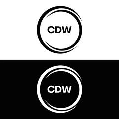 CDW logo. C D W design. White CDW letter. CDW, C D W letter logo design. C D W letter logo design in FIVE, FOUR, THREE, style. letter logo set in one artboard. C D W letter logo vector design.