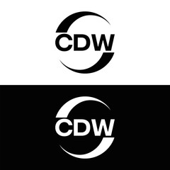 CDW logo. C D W design. White CDW letter. CDW, C D W letter logo design. C D W letter logo design in FIVE, FOUR, THREE, style. letter logo set in one artboard. C D W letter logo vector design.