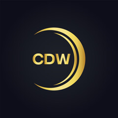 Obraz premium CDW logo. C D W design. White CDW letter. CDW, C D W letter logo design. C D W letter logo design in FIVE, FOUR, THREE, style. letter logo set in one artboard. C D W letter logo vector design.