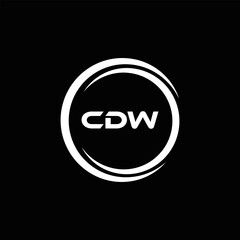 CDW logo. C D W design. White CDW letter. CDW, C D W letter logo design. C D W letter logo design in FIVE, FOUR, THREE, style. letter logo set in one artboard. C D W letter logo vector design.