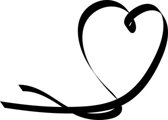 Ribbons heart shapes, valentine, celebration, love