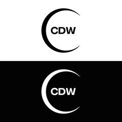 CDW logo. C D W design. White CDW letter. CDW, C D W letter logo design. C D W letter logo design in FIVE, FOUR, THREE, style. letter logo set in one artboard. C D W letter logo vector design.