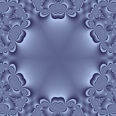 decor vintage romantique carré en dégradés de bleu-violet avec des effets de lumière, centre vide, pour utilisations diverses
