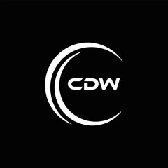 CDW logo. C D W design. White CDW letter. CDW, C D W letter logo design. C D W letter logo design in FIVE, FOUR, THREE, style. letter logo set in one artboard. C D W letter logo vector design.