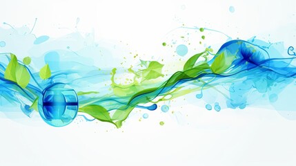 renewable energy solutions flat design top view sustainable power theme water color vivid