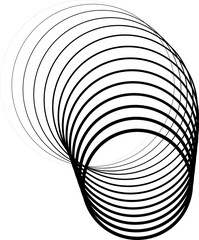 Circle with waves line gradient. Concept digital, technology, modern, science