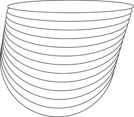 Oval white frame overlapping for badges, logo, label, banner
