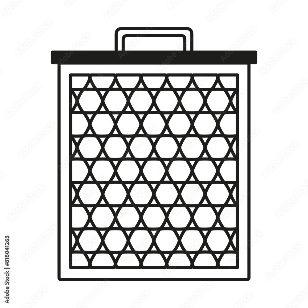 Wall mural honeycomb frame icon