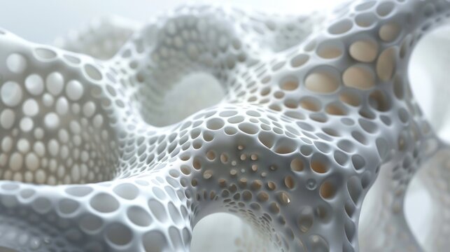 3D organic structure generated with Houdini