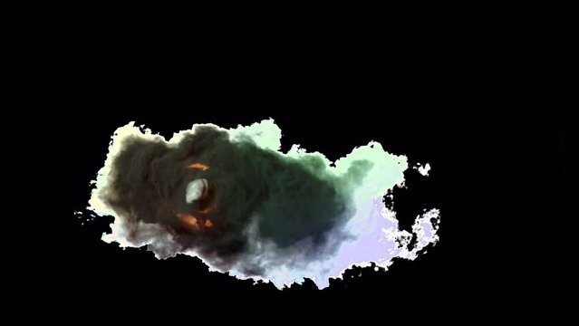 Spinning Inferno Fire Smoke