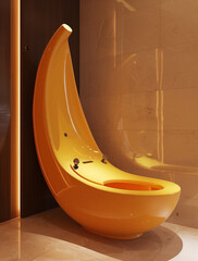 banana shaped toilet
