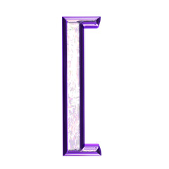 Ice symbol in a purple frame