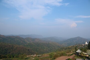 view of the mountains