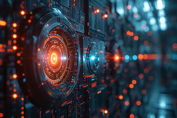 a close up of a circuit board
