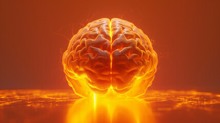 a close up of a brain