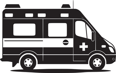 Ambulance icon on white background