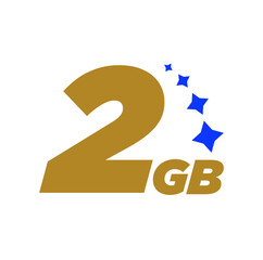 2gb letters icon