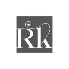 Rk brand monogram