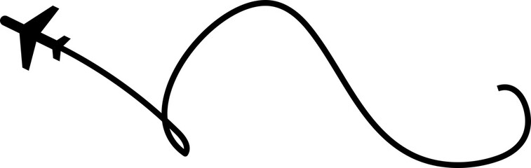 Airplane routes set, plane paths, travel