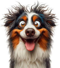 Peeking Aussie Shepherd Shenanigans: Witty and Playful Canine Comedy