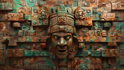 MURAL 3D CULTURA MAYA