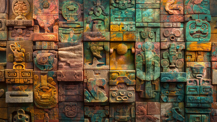 MURAL 3D CULTURA MAYA