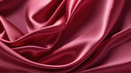 Obraz premium Long dress in pink Wrinkles silk satin. For artwork or backgrounds 
