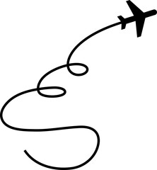 Airplane routes, plane paths, travel